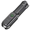 USB Rechargeable Long-Range LED Flashlight for Camping and Home Use