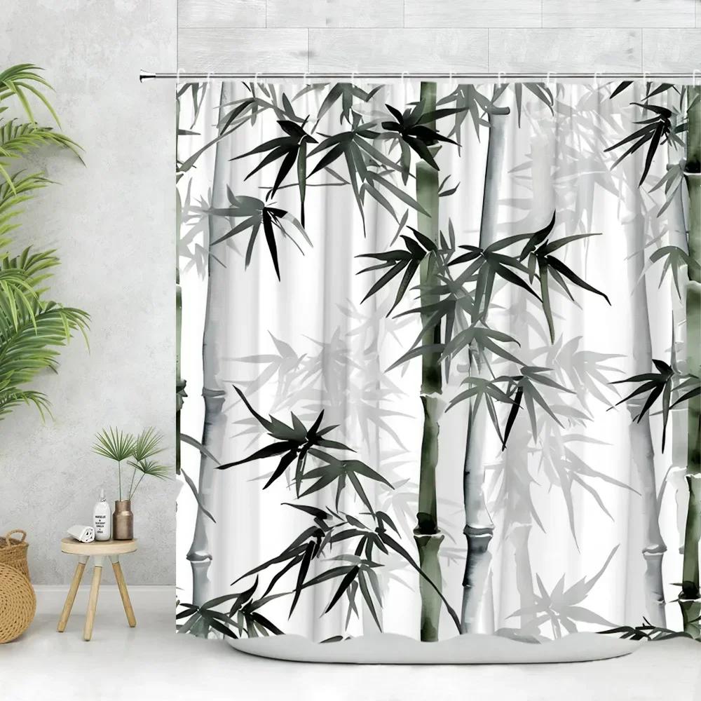 Exquisite Oriental Art Shower Curtain - Geisha, Cherry Blossom & Panda Designs for Unique Bathroom Décor, Waterproof & Easy Care