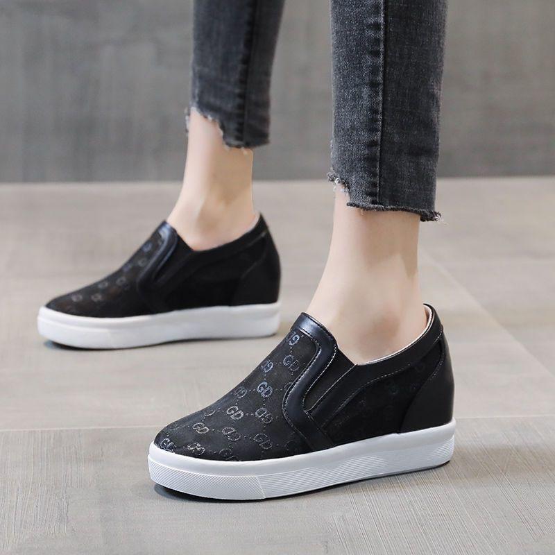 

Fashion Woman Footwear Summer Sequins Wedge Shoes for Women Lace Original Deals Casual Vulcanized Shoe New in Designer Luxury on Offer 35
