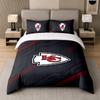 3Pcs Bedding SetKansas City Chiefs Soft Bed Sheet and Two Pillowcases Home Bedroom Decor