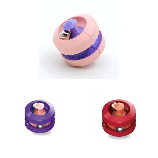 Metal Marbles Adult Stress Relief Toy Creative Spin Track Finger Spinner Handheld Fidget For Anxiety Relief