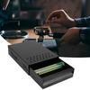 Drawer Style Coffee Knock Box Stainless Steel Coffee Grounds Container for Bar CounterGreen Rod Black Box