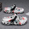 Men's Shoes 2025 New Stepping On Shit, Men's One-word Tow Shoes, One Shoe or Two On the Platform, Wear Wear-resistant Beach Cool Slippers