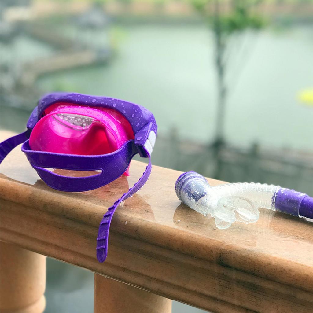 Children Kid Snorkel Set Junior Snorkeling Gear Scubas Diving Snorkel Equipment Anti-Fog Snorkel Masks Impact Resistant