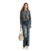 Xiangying Women's Retro Washed Flared Jeans