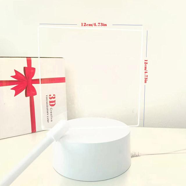 Factory Wholesale Instagram Message Board 3D Night Light Emitting Acrylic Erasable Handwriting Board Desktop Atmosphere DIY Lamp