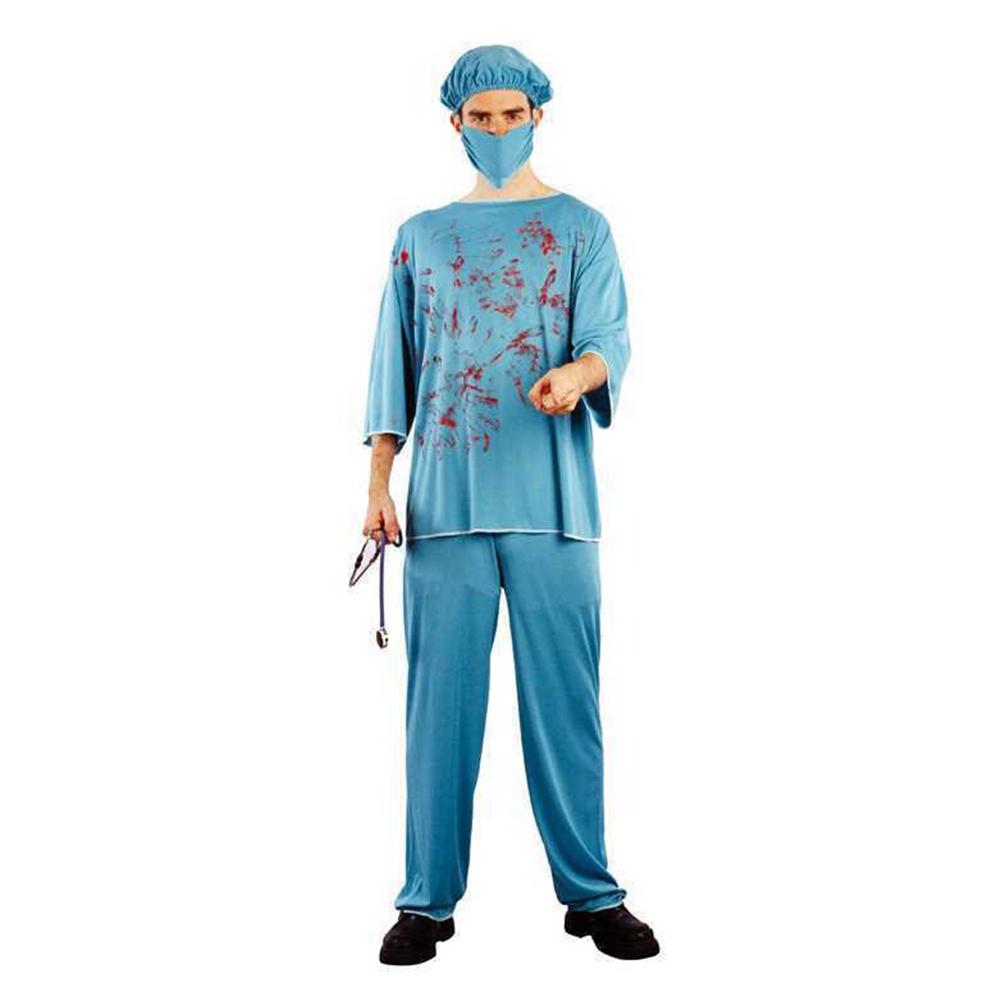 Bloodstained Halloween Costumes Horror Nurse Outfit Men Women Doctor Terroristic Medical Staff Adult Cosplay Stage Performance