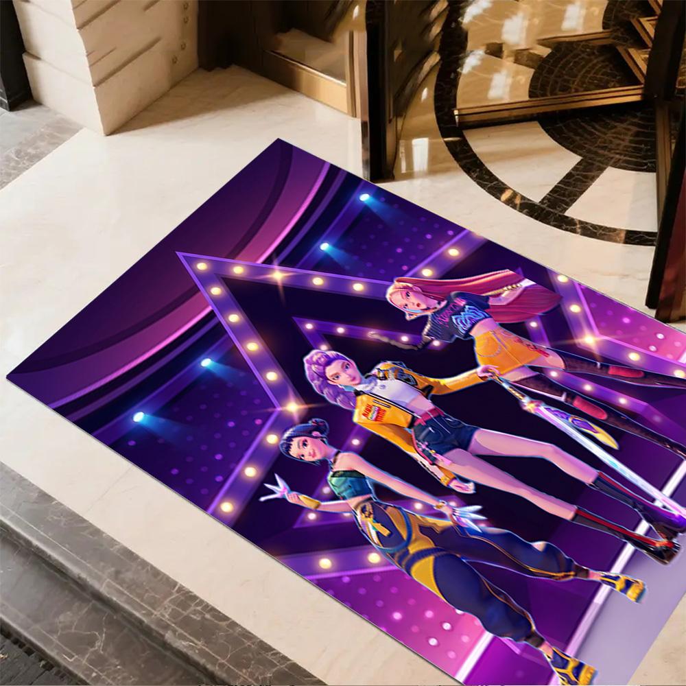 K-pop Demon Hunters Carpet Suitable for Balcony Dormitory Study room Playrooms Antislip Carpet Anime Office Decor Perfect Gift for Women/Men