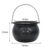 High Halloween Decorations Witch Bucket Witch Cauldron Decoration Prop Spooky Halloween Table Centerpiece Candy Holder for Irish