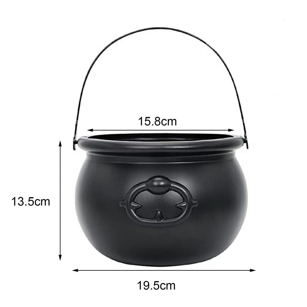 High Halloween Decorations Witch Bucket Witch Cauldron Decoration Prop Spooky Halloween Table Centerpiece Candy Holder for Irish