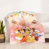 1pc, Happy Mickey & Minnie Blanket Soft Throw for Room Decor, Perfect Gift for Family and Friend, Living Room, Travel, Camping