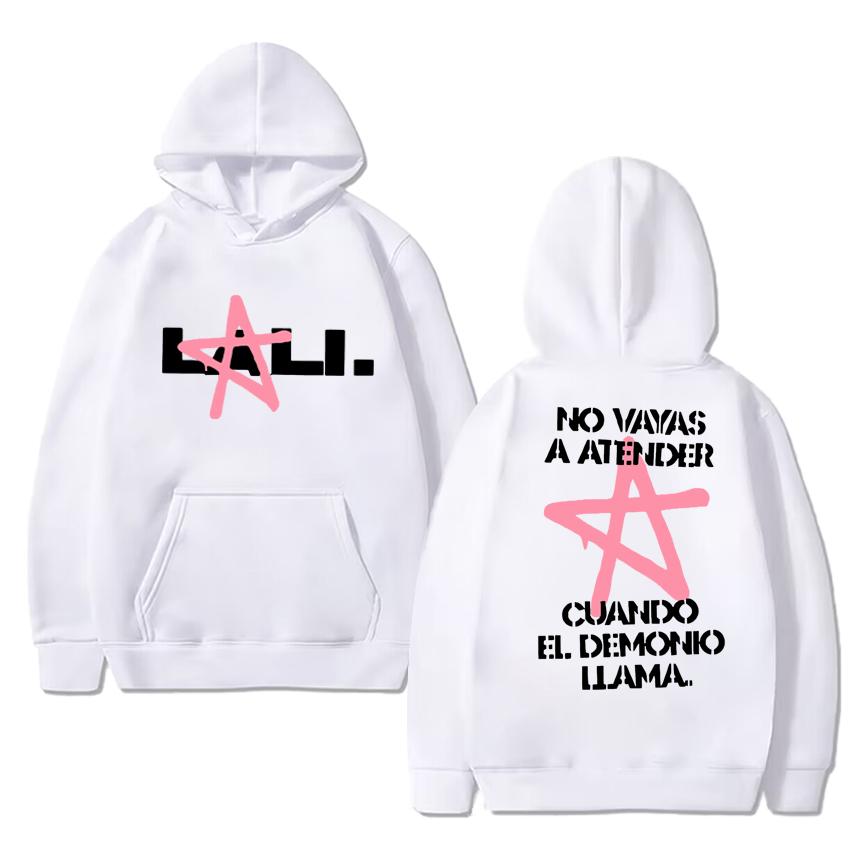 Hot Singer Lali Esposito Tour 2025 Double Sided Printed Hoodie Autumn Winter Men Women Fashion Sweatshirt Unisex Cotton Pullover