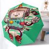 1pc RetroGamer Game Automatic Folding Umbrella, 8 Ribs for All-Season Use, Portable for Travel & Outdoor Activities 021