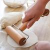 1 Rolling Pin and Pizza Toaster Drum, Wooden Baking and Crushing Nut Biscuits, Kitchen Utensils