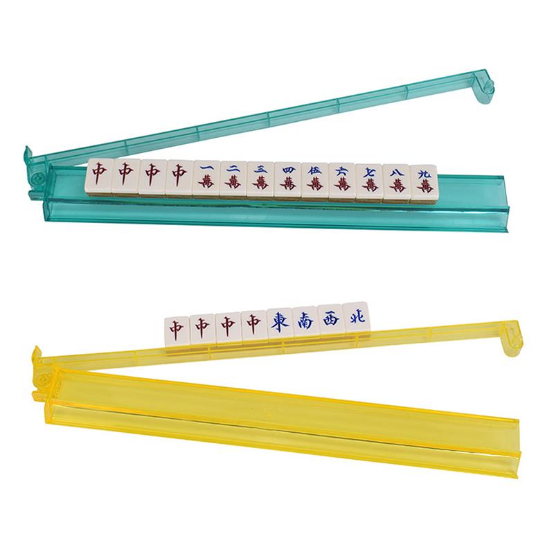 1/4Pcs Mah Jongg All-In-One Tile Rack & Pusher Clear Acrylic Mahjong Rack And Pusher Combo Modern American Majiang Tile Racks
