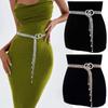 Sparkle Tassels Crystal Waist Belt O-Ring Full Diamond Belt Bling Sequin Corset Belt  For Women