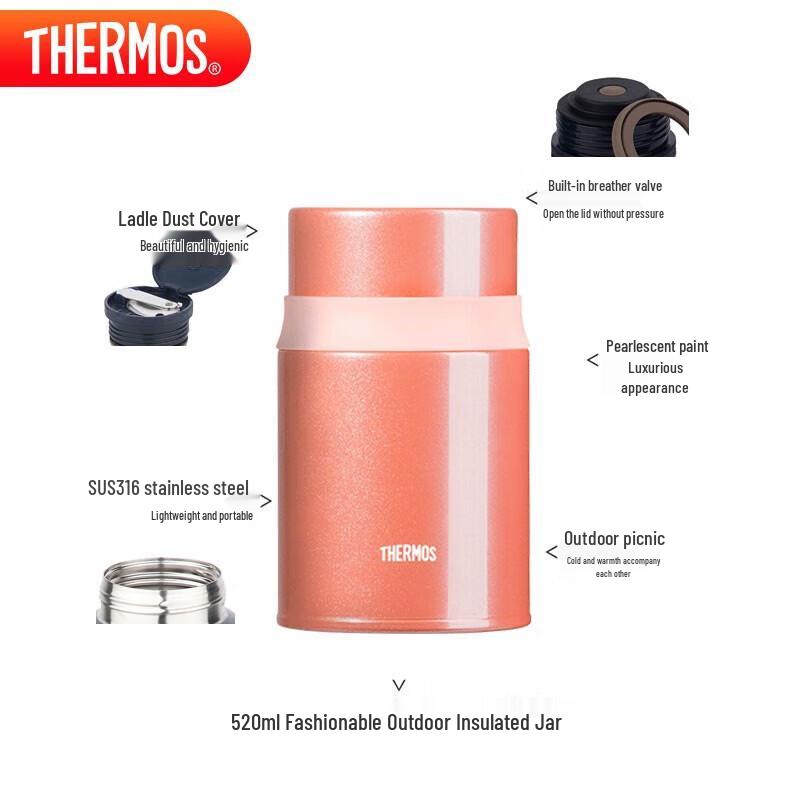Termos 520ml Termos na żywność z izolacją próżniową