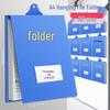 A4 Vertical Hanging File Box with 20 Folders - Ideal for Office, HR & Finance Use