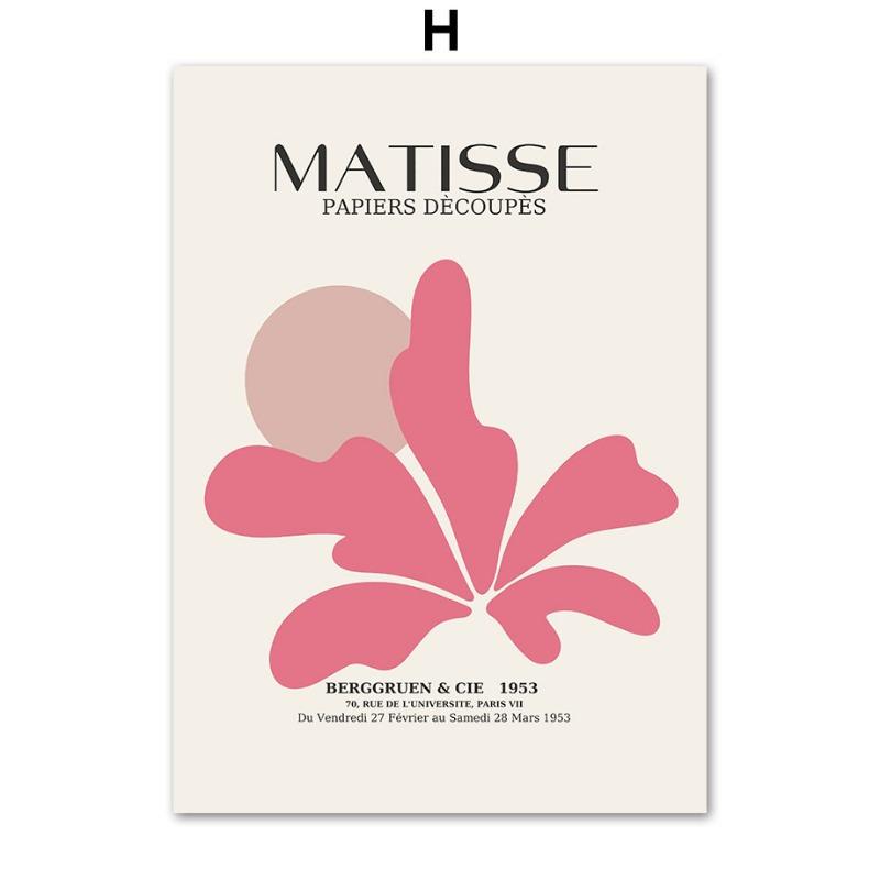 Picasso William Morris Abstract Posters and Prints Canvas Painting Matisse Wall Art Picture for Living Room Cafe Boho Home Decor