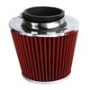 Car Universal 3" 76mm Air Filter & Cold Air Intake Pipe Turbo Induction Pipe Tube Kit With Air Filter Cone Aluminum Pipe Kit