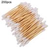 200Pcs Double Head Makeup Swab Cotton Buds Bamboo Wood Sticks Cleaning Soft  Tips for Removal Daily Cleansing Skincare Nail Art