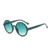 Fashion Vintage Round Sunglasses Women Men Small Frame Flower Sunshade Glasses Female Vacation Travel Beach Decor Glasses Props