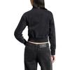 adidas Womens Adicolor Denim Track Top True Black Denim Women Streetwear JD3110