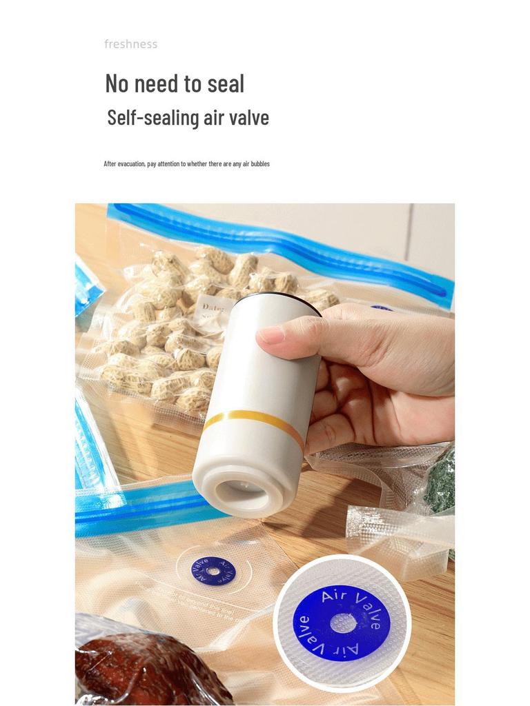 Handheld Electric Vacuum Sealer and Stick Vacuum Machine for Freshness Sealing