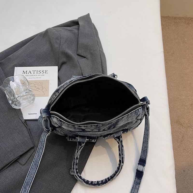 Women's Denim Shoulder Bag Large Capacity Small Square Bag