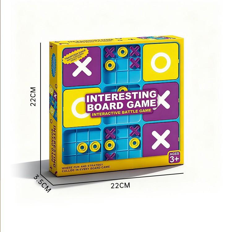 Non-Toxic Tic Tac Toe Board Games Kids Table Toy Logical Thinking Challenge Brain Teasers Parent-Child Interactive Strategy Toys Xmas Gift
