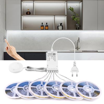 2M Kitchen Cabinet Storage COB LED Lights For Room Closet  Bedroom Strip Lamp Penetrate Motion Sensor Touch On Off Dimmable