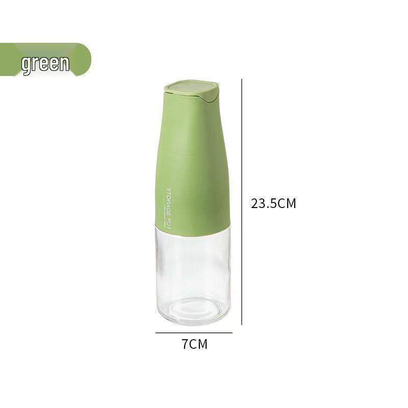 Large Capacity Gravity-Operated Glass Oil Jug for Kitchen