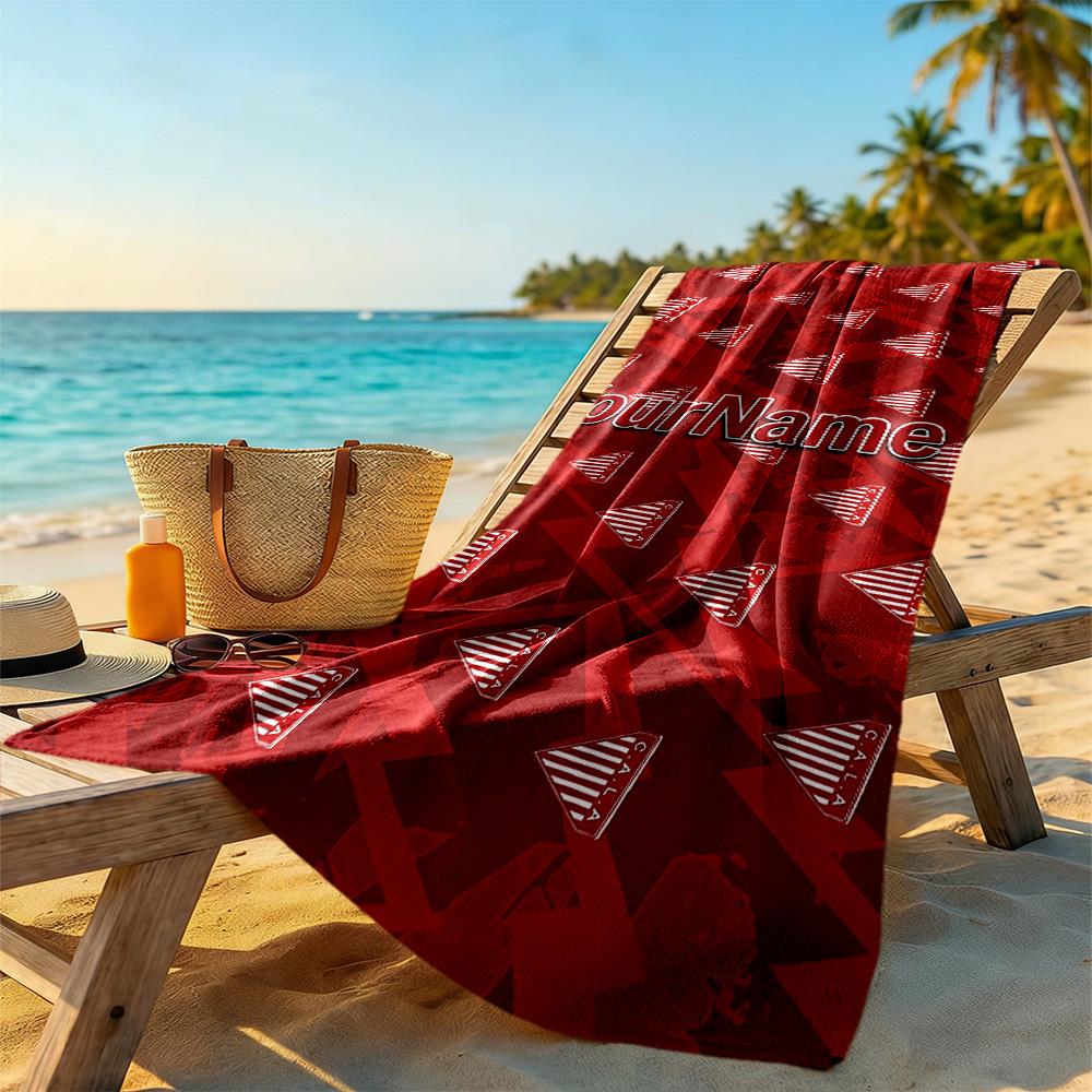 Atletico Madrid Customize Your Name Beach Towel Soft Durable Quick-Dry Suitable for Swimming Gym Camping Yoga Vacation