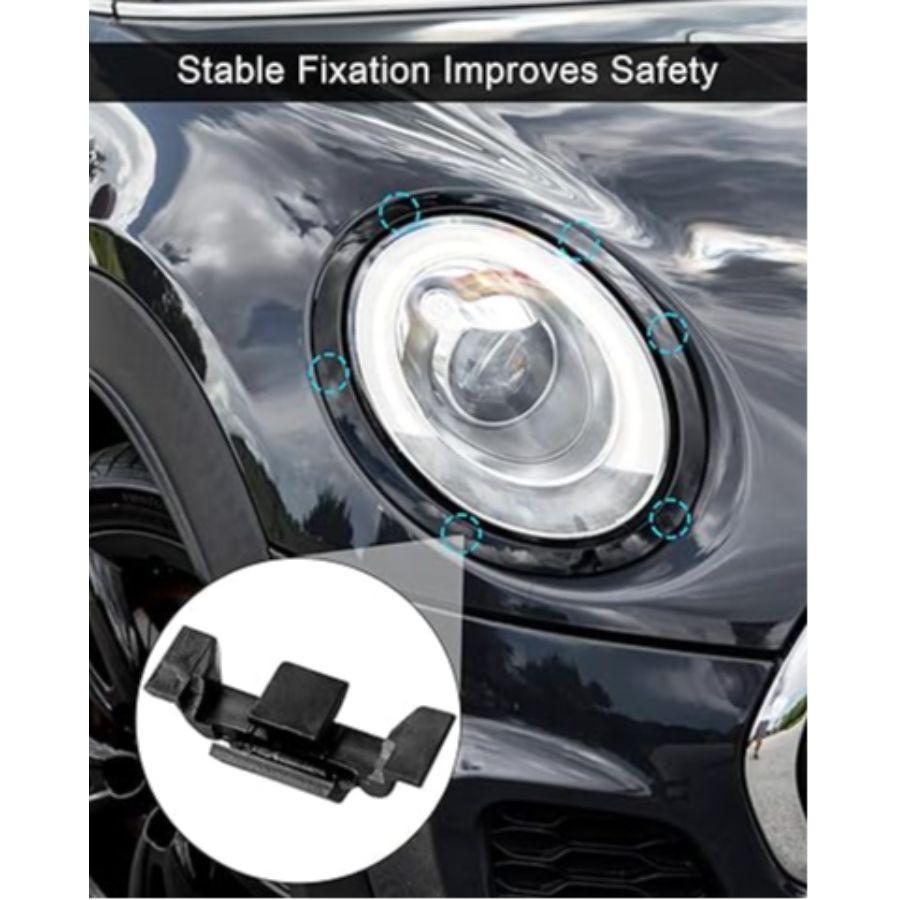 12 Pcs Headlight Trim Ring Clips Compatible with R55 R56 R57 R58 R59 R60 F56