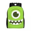 Zaino Mike Wazowski Uomo Donna Casual Borsa per Libri per College Scuola Borse Mostro Carine