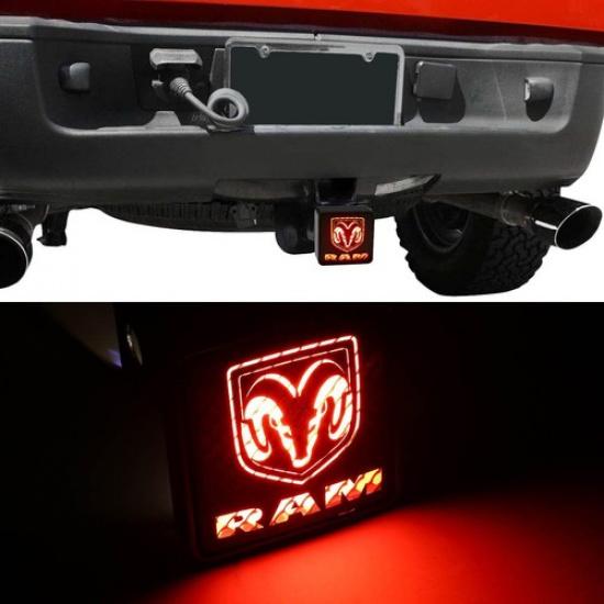 Universal Fit Truck LED Brake Light Hitch Cover Fits 2" Hitch Receiver