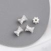 14K Gold-Plated Zircon Spacer Beads for DIY Jewelry
