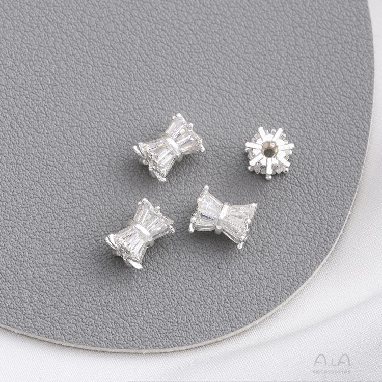 14K Gold-Plated Zircon Spacer Beads for DIY Jewelry
