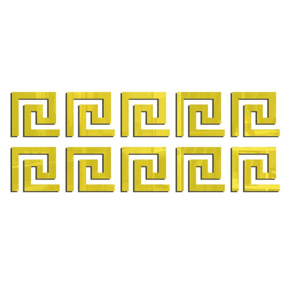 Mirror Waist Line Edge Strip Decal Wall Sticker  TV Background Home Decor