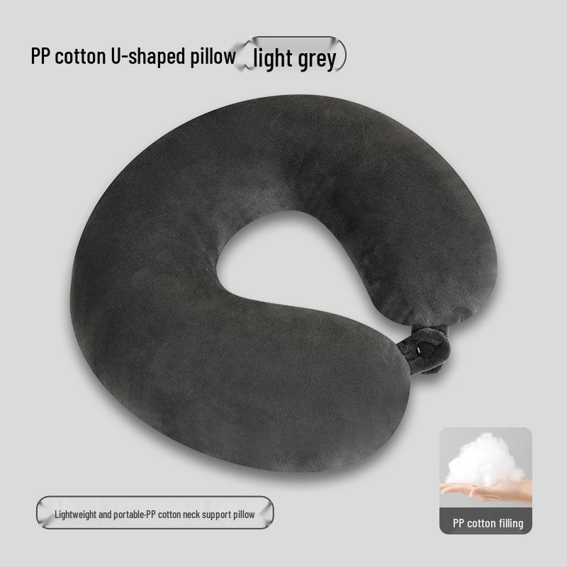 U-Shaped Foam Neck Pillow for Travel, Office Naps, and Car Support