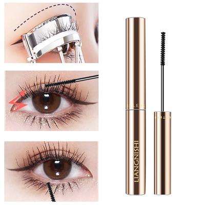 3D Mascara Lengthening Black Lash Eyelash Extension Eye Lashes Brush Beauty Makeup Long-wearing Gold Color Mascara