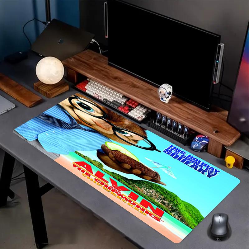 Alvin and the Chipmunks Theme Mouse Pad, Non Slip Rubber Base, Multifunctional Office & Home Decor, Perfect for Workspace Personalization.