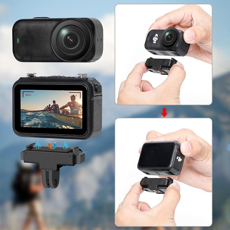 Suitable For Dji Osmo Nano Magnetic Installation Adapter Camera Stand Base Foldable Installation Fixed Stand Quick Release
