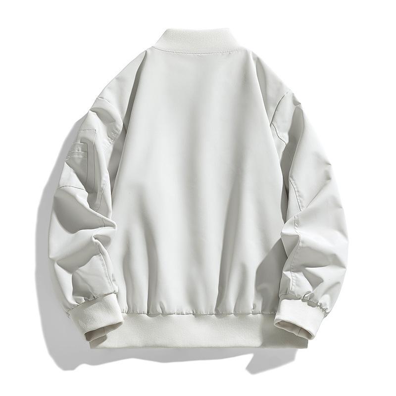 Trendy Korean Version of Simple Urban Commuter Casual Jacket Autumn New Men's Design Baseball Collar Jacket