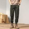 Men's Overalls Loose Retro Pants Men's Trendy Brand Loose Tied Feet Versatile High-end Men's Casual Pants