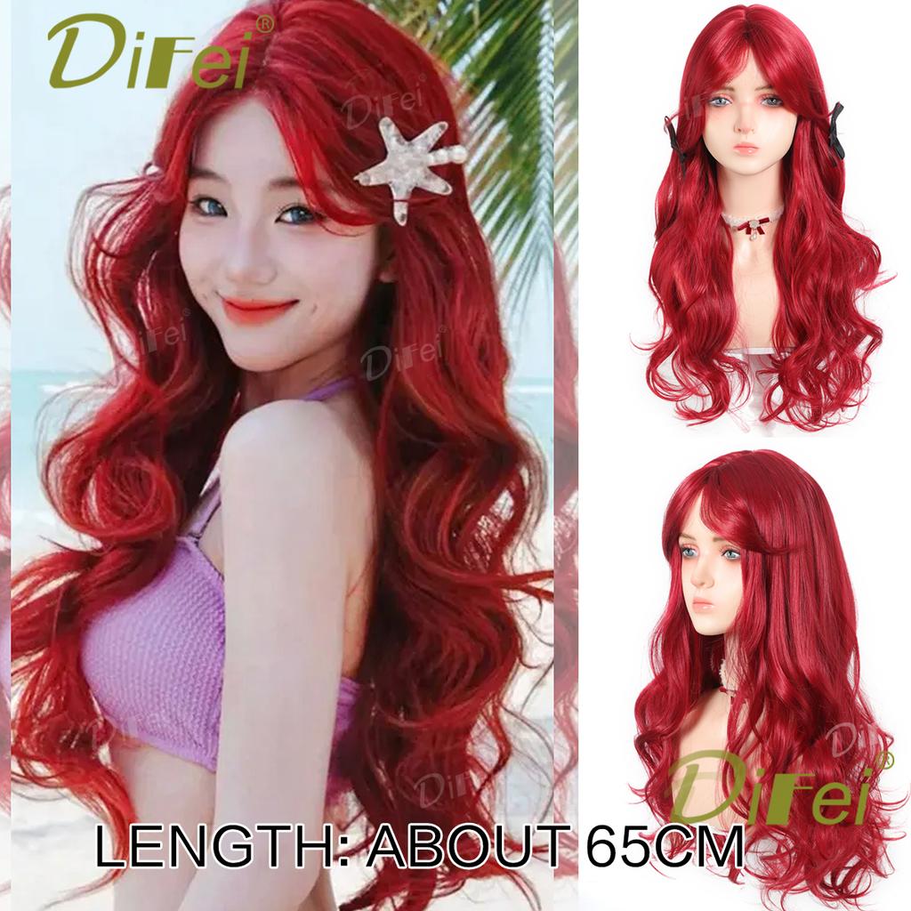 Platinum Blonde Straight Synthetic Cosplay Wig Straight Hair Wig With Straight Bangs Suitable For Women Halloween Christmas Wear