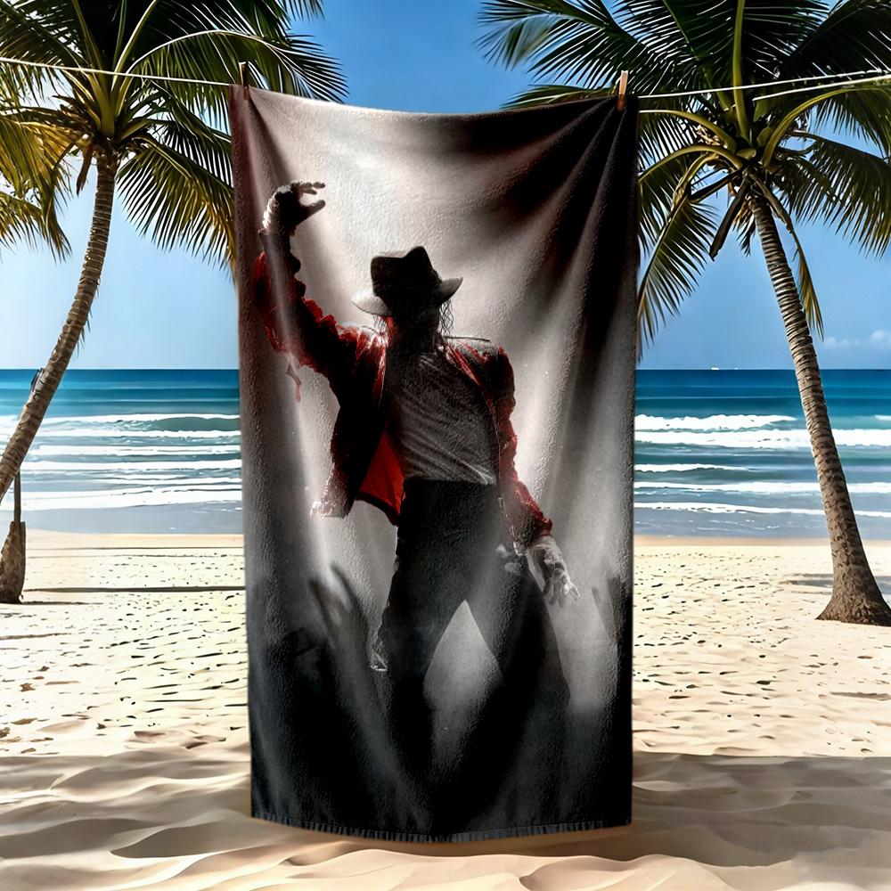 Michael Jackson5 Strandtuch Hohe Saugfähigkeit & Schnelltrocknend Bequem Leicht Geeignet für Schwimmen, Fitnessstudio, Camping, Yoga Urlaub