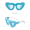 New Fashion Glasses Plush Love Sunglasses Peach Heart Dance Party Funny Heart Sunglasses