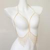European Rhinestone Tassel Bikini Body Chain - Elegant & Sexy