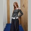 unifree American College Style Irregular Hem Long-Sleeve Shirt